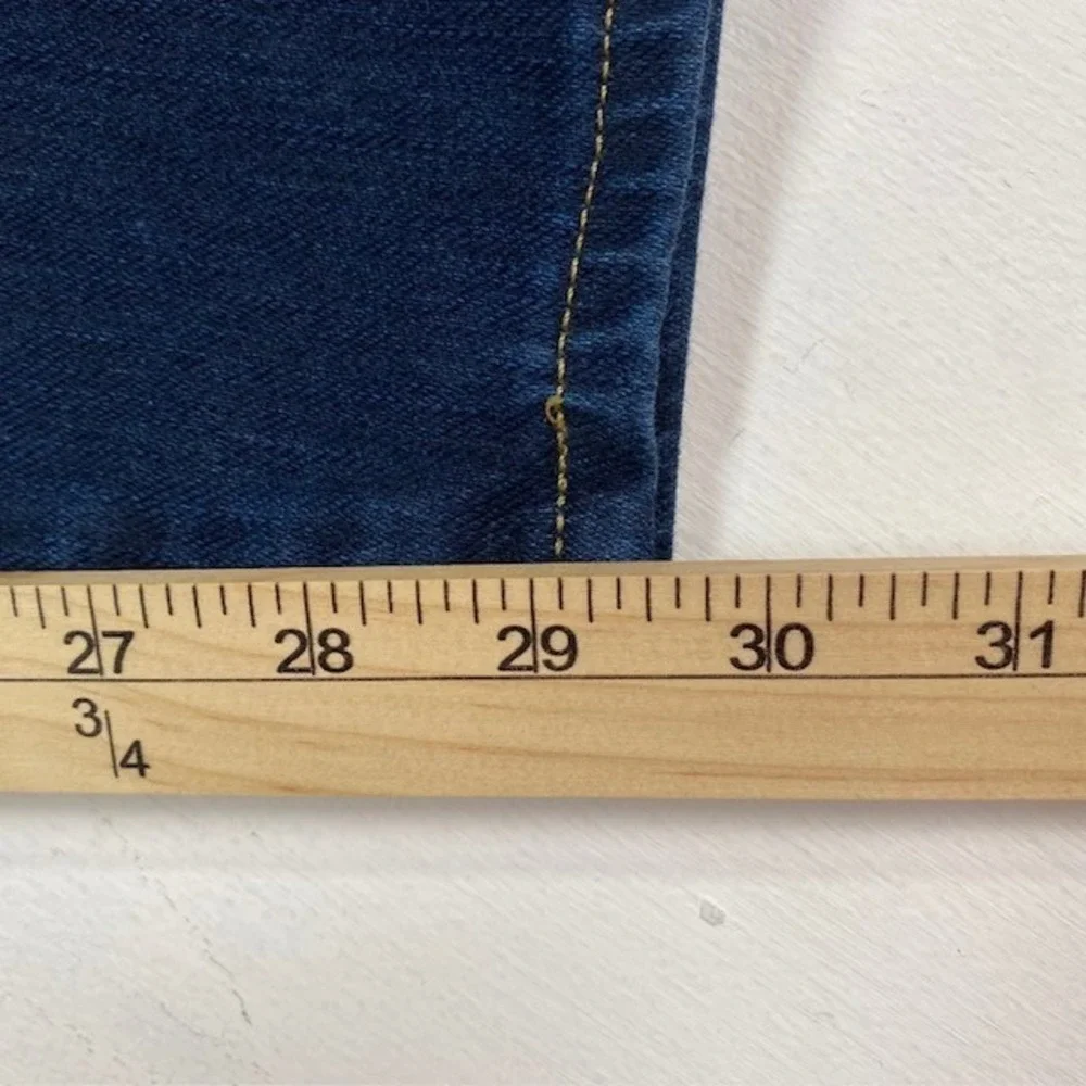 LL Bean‎ Classic Fit Jeans Womens 20W Dark Wash Stretch Tapered Denim 300003